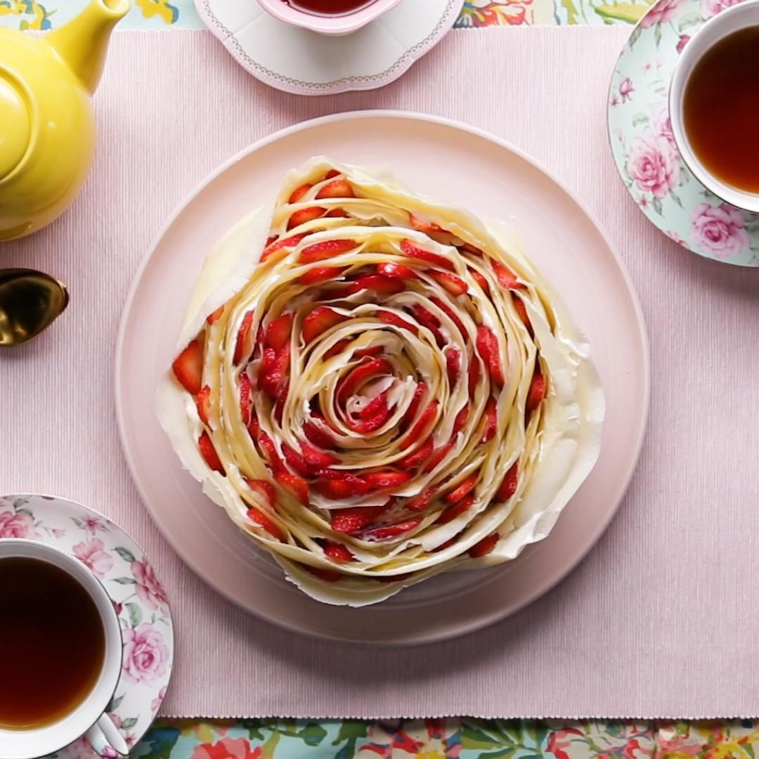 Strawberry Crepe Cake