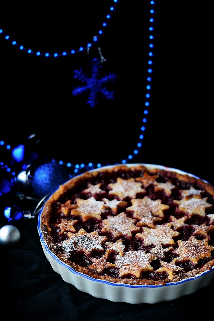 Raspberry Tart with Walnut Crust