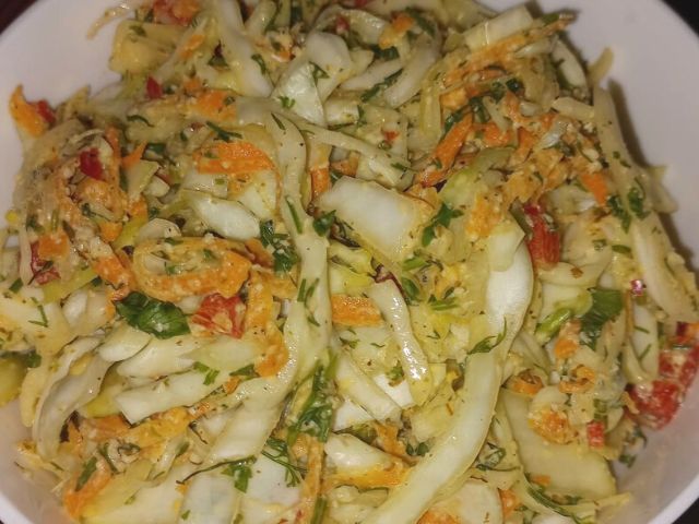 Cabbage Salad with Walnuts