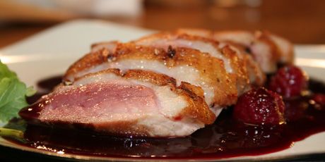 Duck with Raspberry Sauce