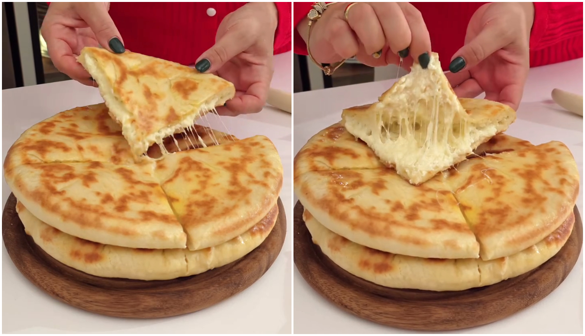 Matsoni Khachapuri on a Pan
