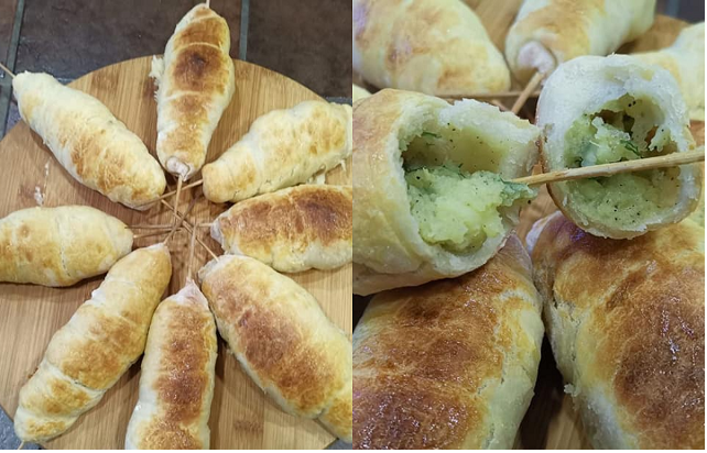 Potato Pies and Khachapuri on Skewers