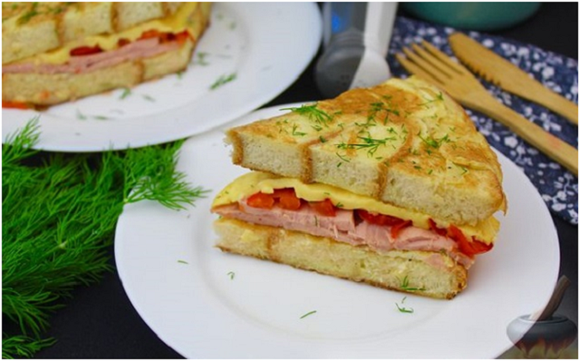 ყიყლიყო ლორითა და ყველით